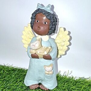 Artaffects Simple Wonders POCKETFUL OF LOVE Angel Cats Figurine 1991 A2014B VTG